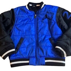 Jordan Kids Blue and Black Puffer Jacket